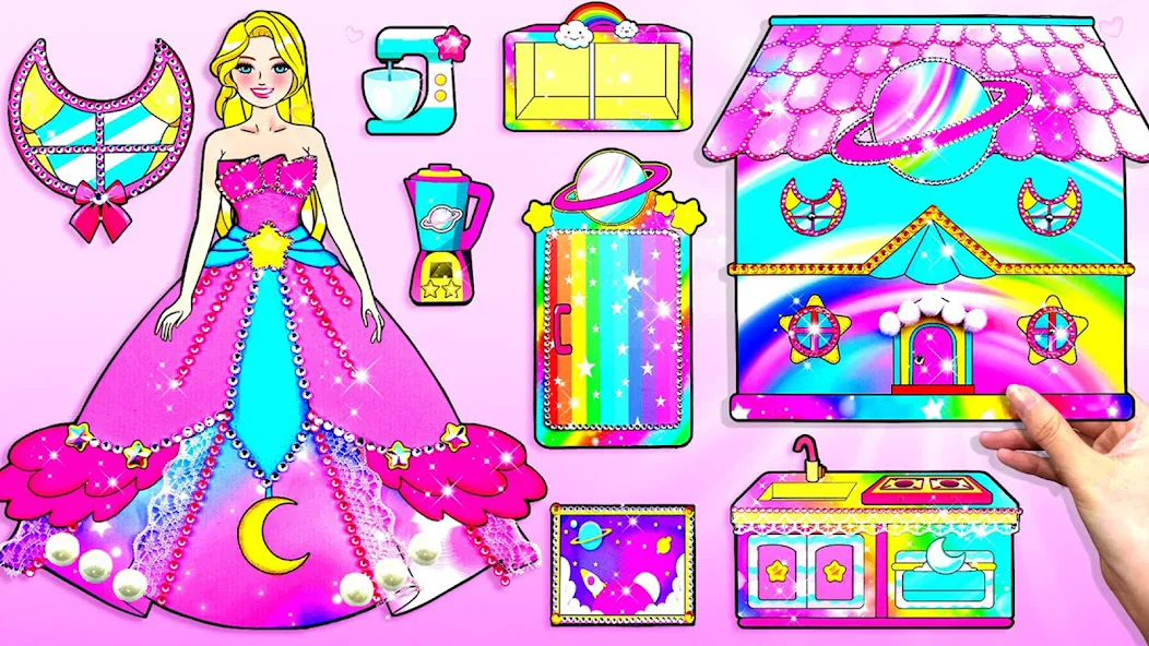 Doll Dress Up Makeup Girl Game (Чиби кукла одевает девушку игры)  [МОД Все открыто] Screenshot 5