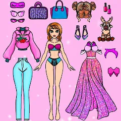 Скачать взломанную Doll Dress Up Makeup Girl Game (Чиби кукла одевает девушку игры)  [МОД Все открыто] - стабильная версия apk на Андроид