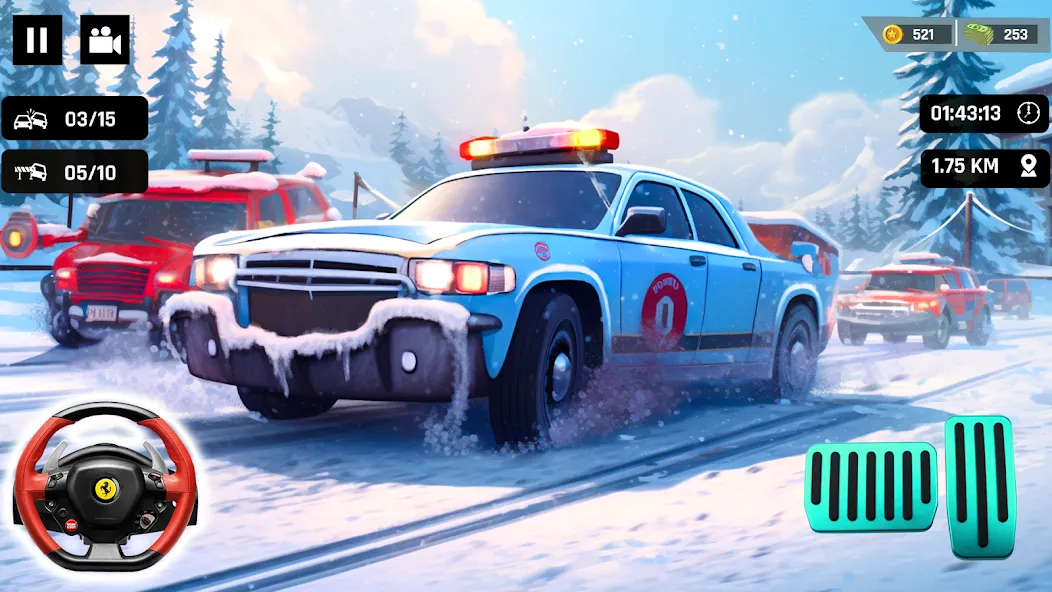 Police Car Kids Driving Game (Кидс Полис Геймс)  [МОД Бесконечные деньги] Screenshot 3