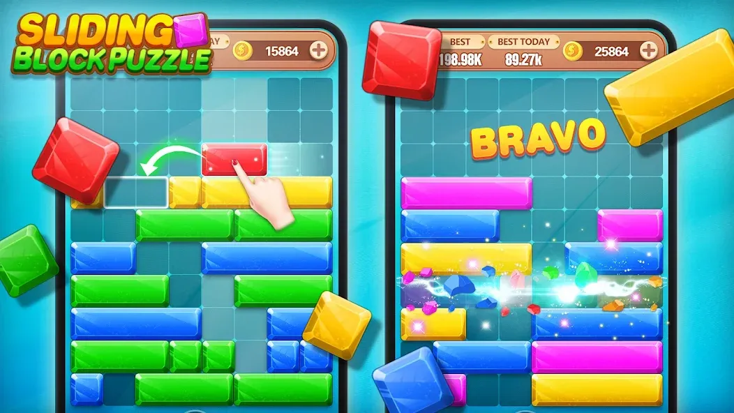 Block Crush - Puzzle Game  [МОД Все открыто] Screenshot 2