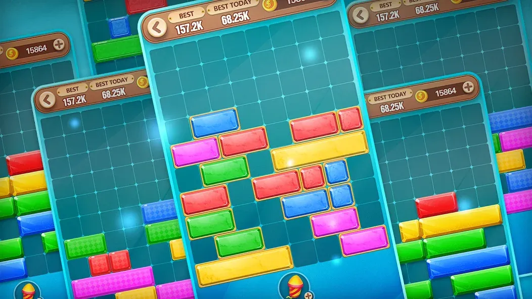 Block Crush - Puzzle Game  [МОД Все открыто] Screenshot 3