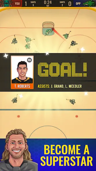 Superstar Hockey (уперстар Хоккей)  [МОД Все открыто] Screenshot 3