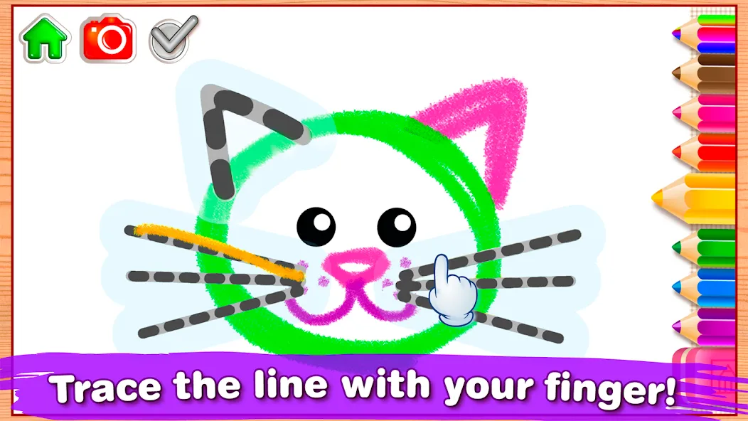 Bini Drawing for Kids Games (Бини)  [МОД Бесконечные монеты] Screenshot 3