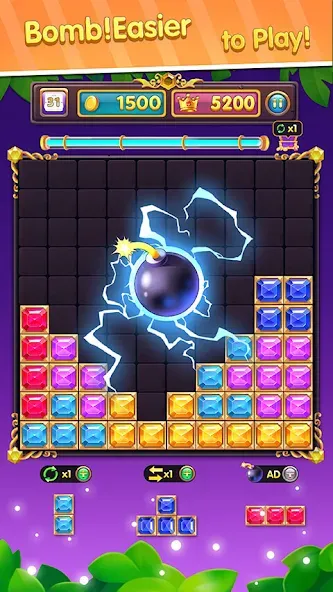 Block Puzzle: Block Blast!  [МОД Бесконечные деньги] Screenshot 2