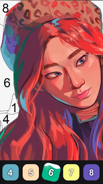 Kpop Paint by Numbers BT21  [МОД Mega Pack] Screenshot 5