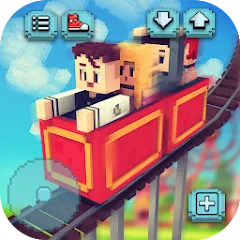 Скачать взломанную Theme Park Craft: Build & Ride  [МОД Бесконечные деньги] - стабильная версия apk на Андроид