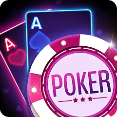 Взломанная Poker Texas Holdem (Покер Техасский Холдем)  [МОД Unlocked] - последняя версия apk на Андроид