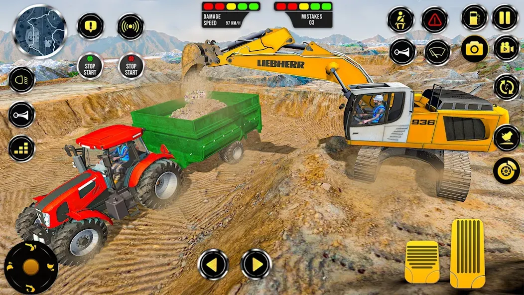 Construction Machine Real JCB  [МОД Mega Pack] Screenshot 1