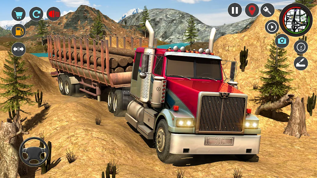 Transport Simulator Truck Game  [МОД Все открыто] Screenshot 1