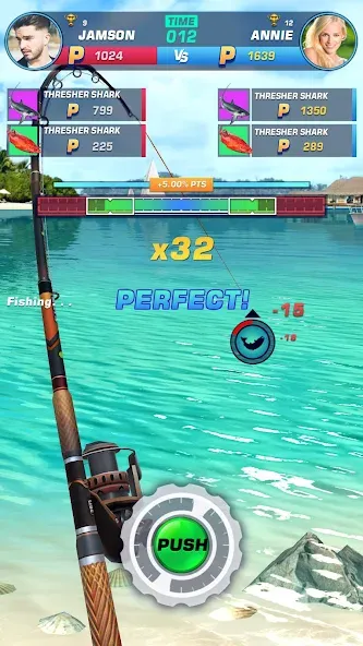 Fishing Rival 3D (Фишинг Ривал 3Д)  [МОД Много денег] Screenshot 5