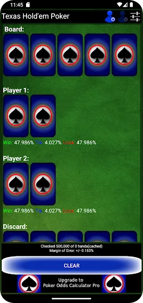 Poker Odds Calculator (Покер Оддс Калькулятор)  [МОД Unlocked] Screenshot 2