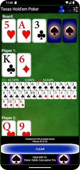 Poker Odds Calculator (Покер Оддс Калькулятор)  [МОД Unlocked] Screenshot 3