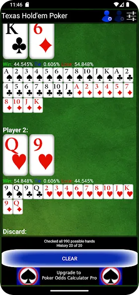 Poker Odds Calculator (Покер Оддс Калькулятор)  [МОД Unlocked] Screenshot 4