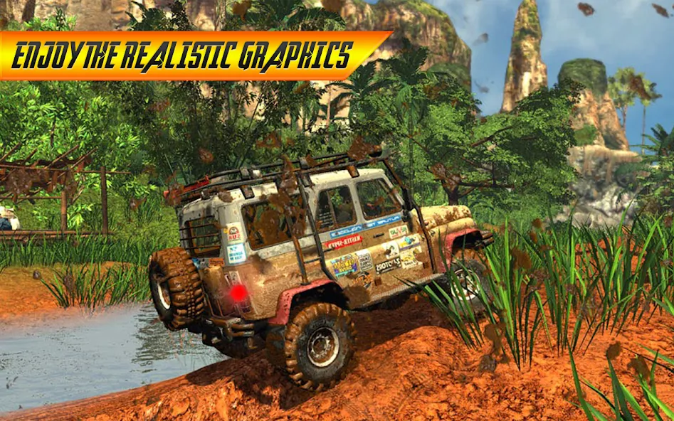 Offroad Jeep Driving Simulator  [МОД Mega Pack] Screenshot 1