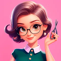 Взломанная Beauty Tycoon: Hair Salon Game (Бьюти Тайкун)  [МОД Много денег] - полная версия apk на Андроид