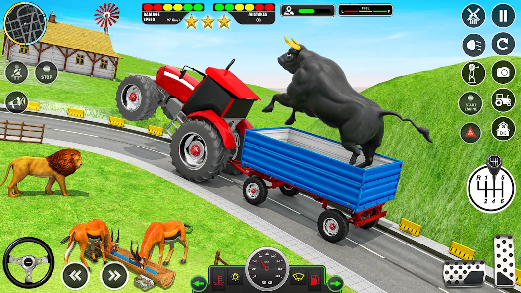 Animal Transport Truck Game 3D (Игра Грузовик для перевозки животных)  [МОД Unlocked] Screenshot 3