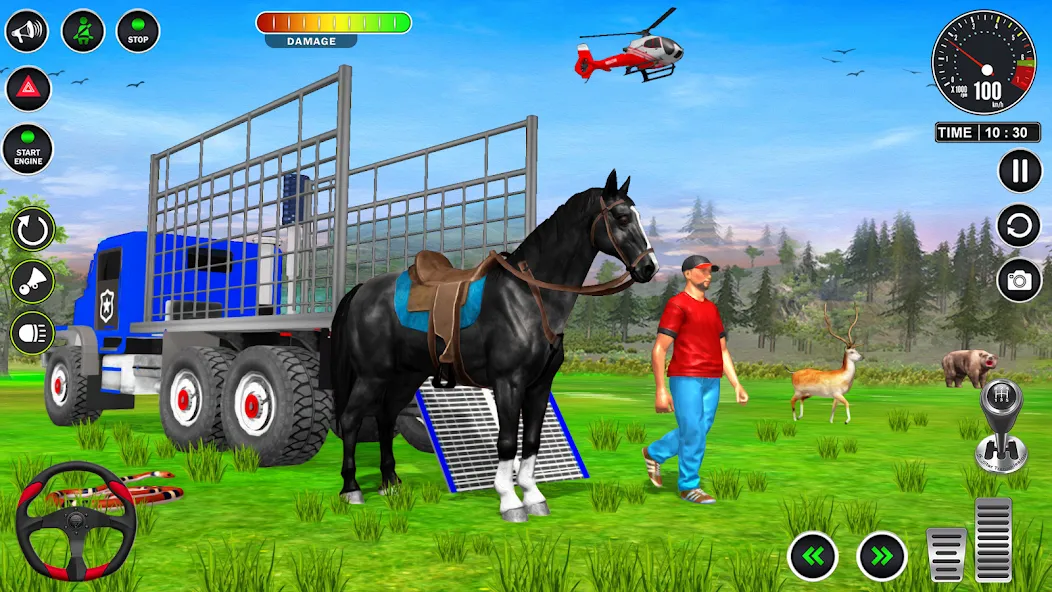 Animal Transport Truck Game 3D (Игра Грузовик для перевозки животных)  [МОД Unlocked] Screenshot 5