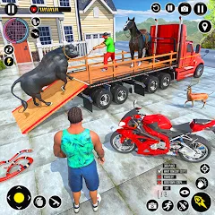 Скачать взломанную Animal Transport Truck Game 3D (Игра Грузовик для перевозки животных)  [МОД Unlocked] - последняя версия apk на Андроид