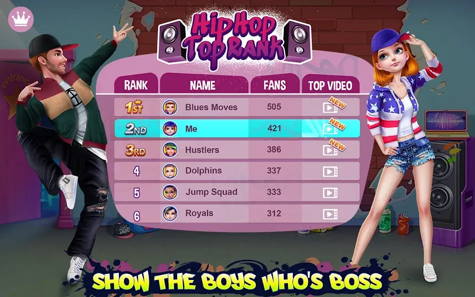 Hip Hop Battle - Girls vs Boys  [МОД Бесконечные деньги] Screenshot 5