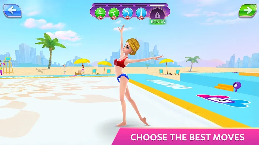 Gymnastics Superstar Star Girl  [МОД Много денег] Screenshot 2