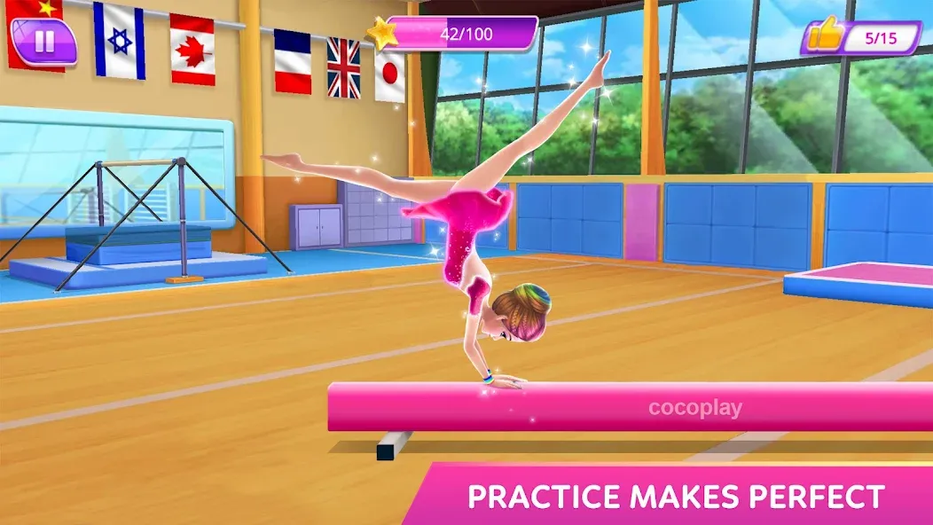 Gymnastics Superstar Star Girl  [МОД Много денег] Screenshot 4