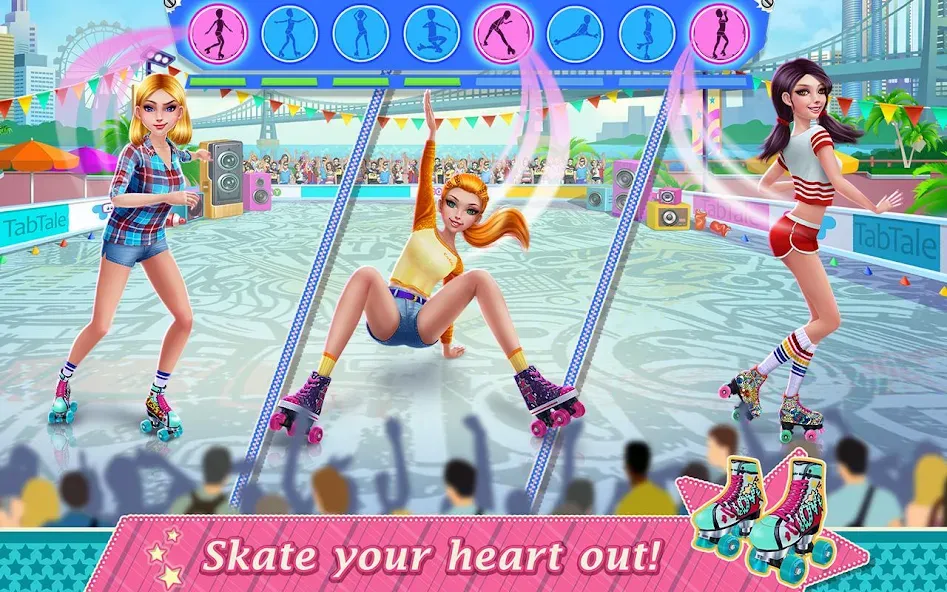 Roller Skating Girls  [МОД Все открыто] Screenshot 2