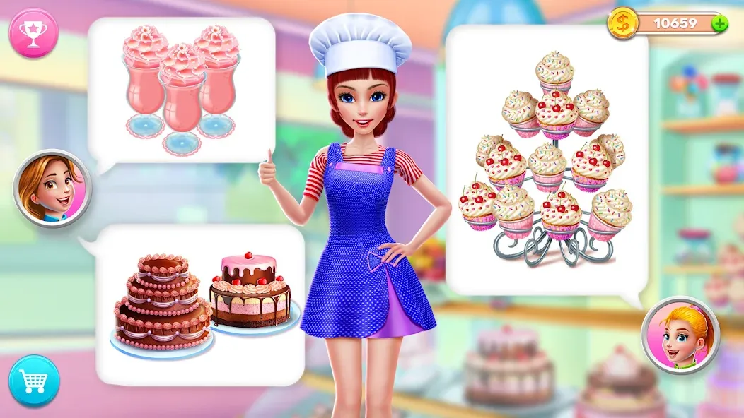 My Bakery Empire: Bake a Cake  [МОД Menu] Screenshot 4