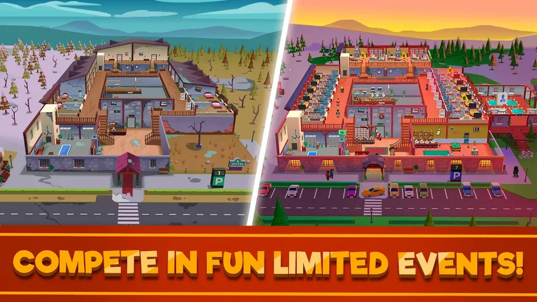 Hotel Empire Tycoon－Idle Game  [МОД Меню] Screenshot 3