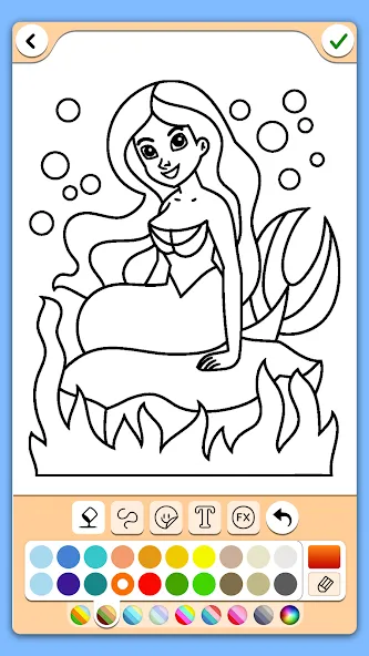 Coloring for girls and women  [МОД Много монет] Screenshot 1