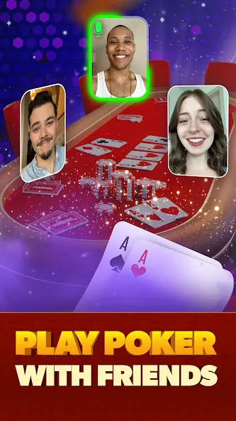 Poker Face: Texas Holdem Poker (Покер Фейс)  [МОД Unlimited Money] Screenshot 1