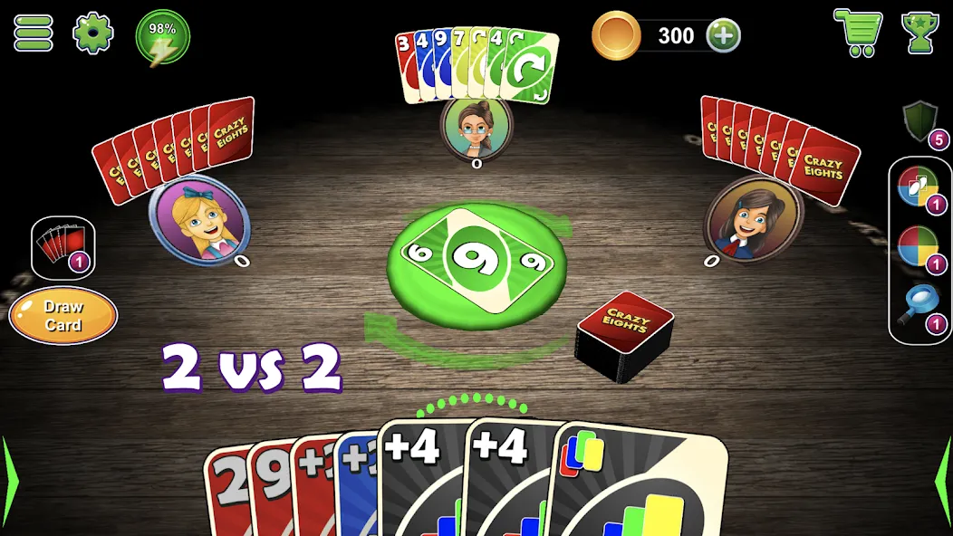 Crazy Eights 3D (КрэйзиЭйтс)  [МОД Unlimited Money] Screenshot 4