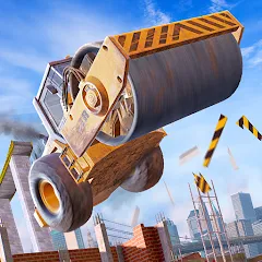 Скачать взломанную Construction Ramp Jumping (Конструкция для прыжков на рампе)  [МОД Unlocked] - полная версия apk на Андроид