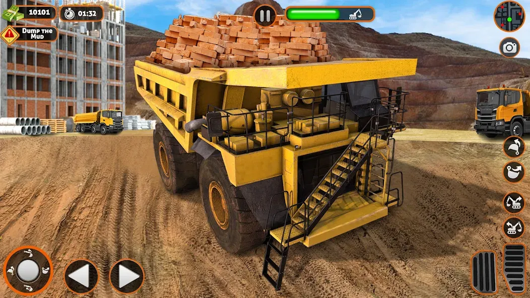 Construction Dump Truck Game (Конструкционный симулятор самосвала)  [МОД Unlocked] Screenshot 2