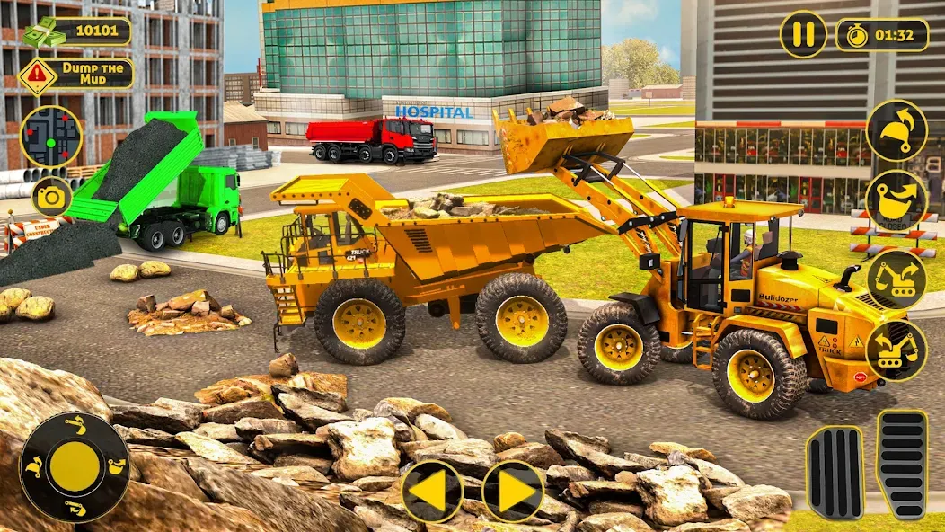 Construction Dump Truck Game (Конструкционный симулятор самосвала)  [МОД Unlocked] Screenshot 4