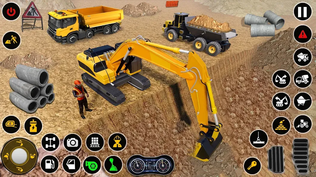 Construction Dump Truck Game (Конструкционный симулятор самосвала)  [МОД Unlocked] Screenshot 5