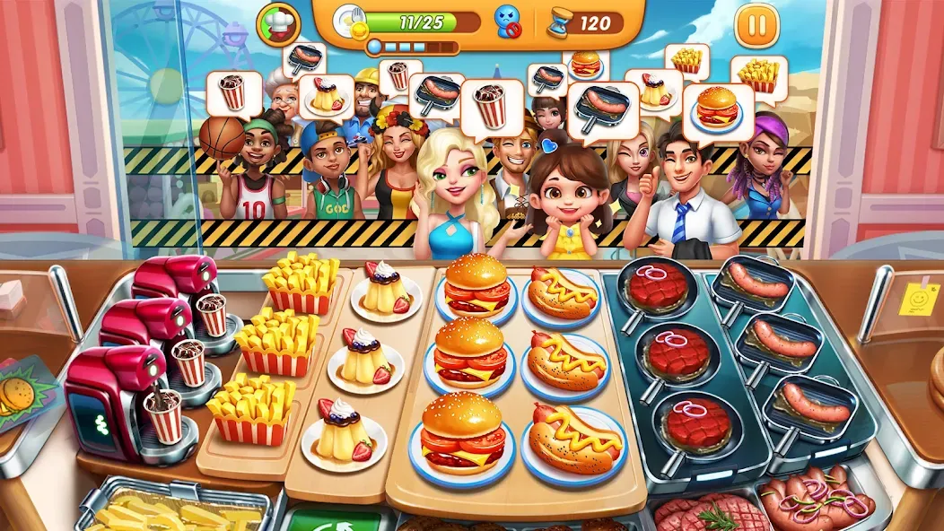 Cooking City - Cooking Games (Кукинг Сити)  [МОД Меню] Screenshot 1