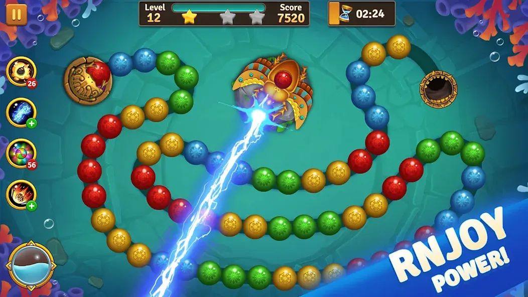 Jungle Marble Blast  [МОД Бесконечные монеты] Screenshot 4