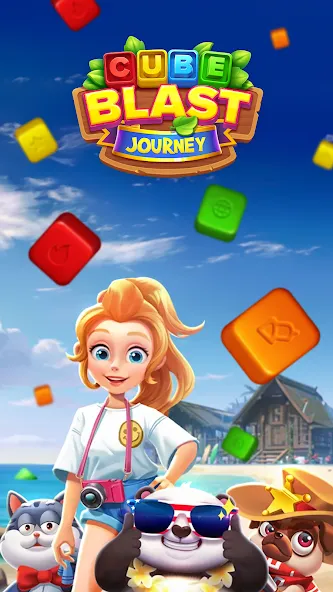 Cube Blast Journey: Toon & Toy (Кьюб Бласт Джорни)  [МОД Много денег] Screenshot 1