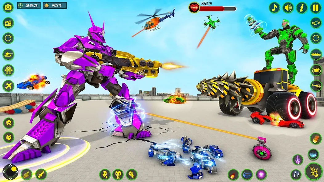 Bull Robot Car Game:Robot Game  [МОД Все открыто] Screenshot 5