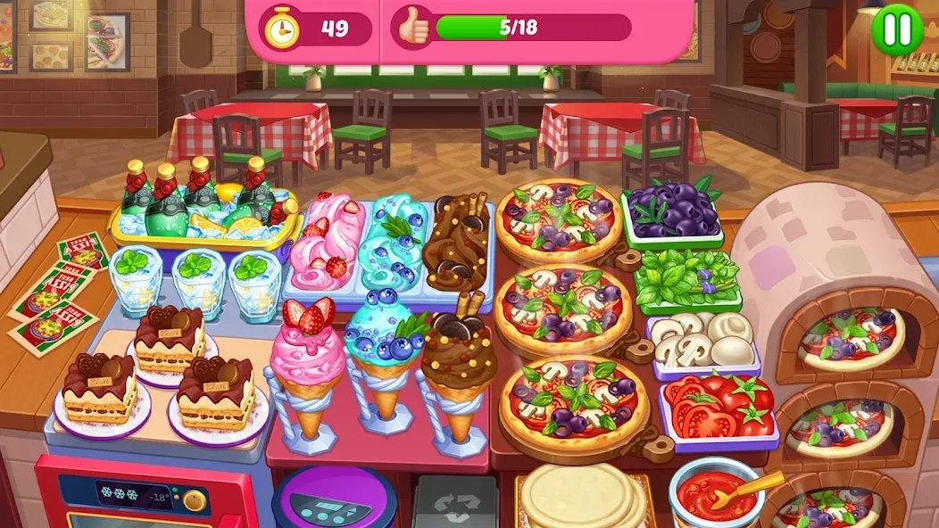 Crazy Cooking Diner: Chef Game (Крейзи кукинг дайнер)  [МОД Много денег] Screenshot 2