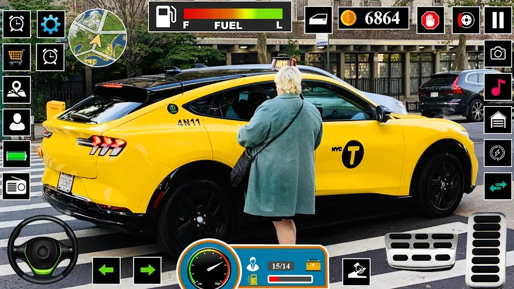 US Taxi Game 2023-Taxi Driver  [МОД Menu] Screenshot 4