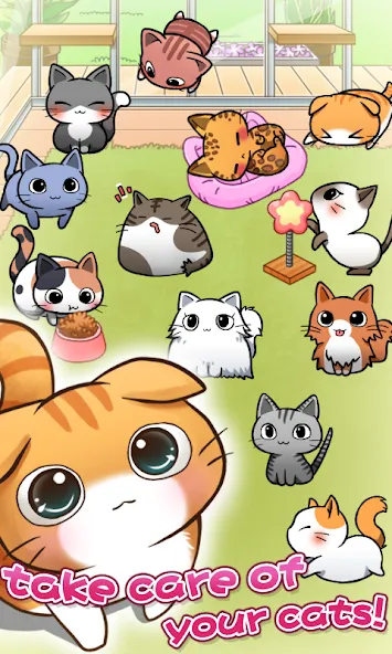 Cat Room - Cute Cat Games (Кэт Рум)  [МОД Mega Pack] Screenshot 2