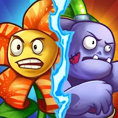 Скачать взломанную Zombie Defense - Plants War (Зомби Дефенс)  [МОД Unlocked] - полная версия apk на Андроид