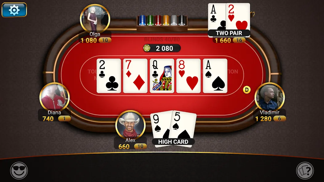 Poker Championship Tournaments  [МОД Бесконечные деньги] Screenshot 2