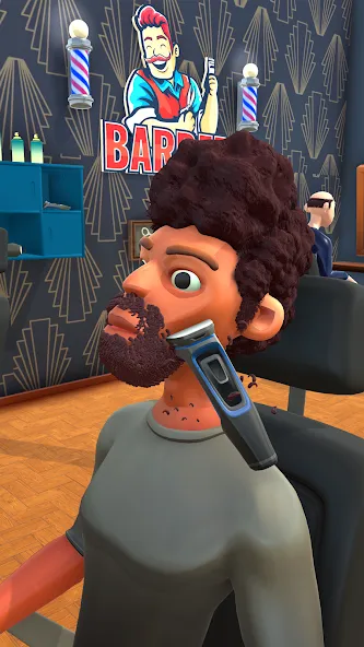 Fade Master 3D: Barber Shop (Фейд Мастер 3Д)  [МОД Бесконечные деньги] Screenshot 1