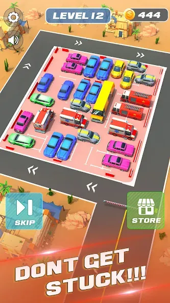 Unblock It Car Puzzle Game (Паркинг Джам Разблокировать)  [МОД Меню] Screenshot 4