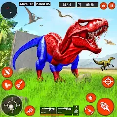 Скачать взломанную Real Dino Hunter 3D Gun Games (Уайлд Динозавр Хантер Ган Геймс)  [МОД Все открыто] - последняя версия apk на Андроид