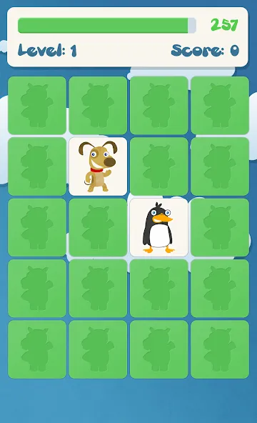 Animals memory game for kids  [МОД Бесконечные монеты] Screenshot 4