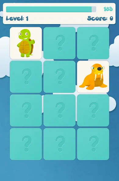 Animals memory game for kids  [МОД Бесконечные монеты] Screenshot 5