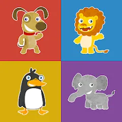 Взлом Animals memory game for kids  [МОД Бесконечные монеты] - стабильная версия apk на Андроид